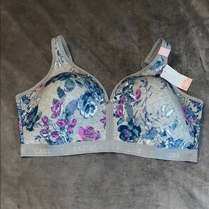 Cacique Floral Print Bra